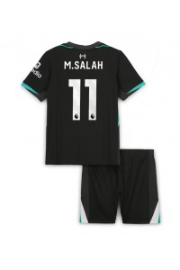 Liverpool Mohamed Salah #11 Jalkapallovaatteet Lasten Vieraspeliasu 2024-25 Lyhythihainen (+ Lyhyet housut)